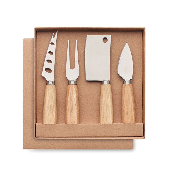 Branded Cheese Knife and Fork Set without branding