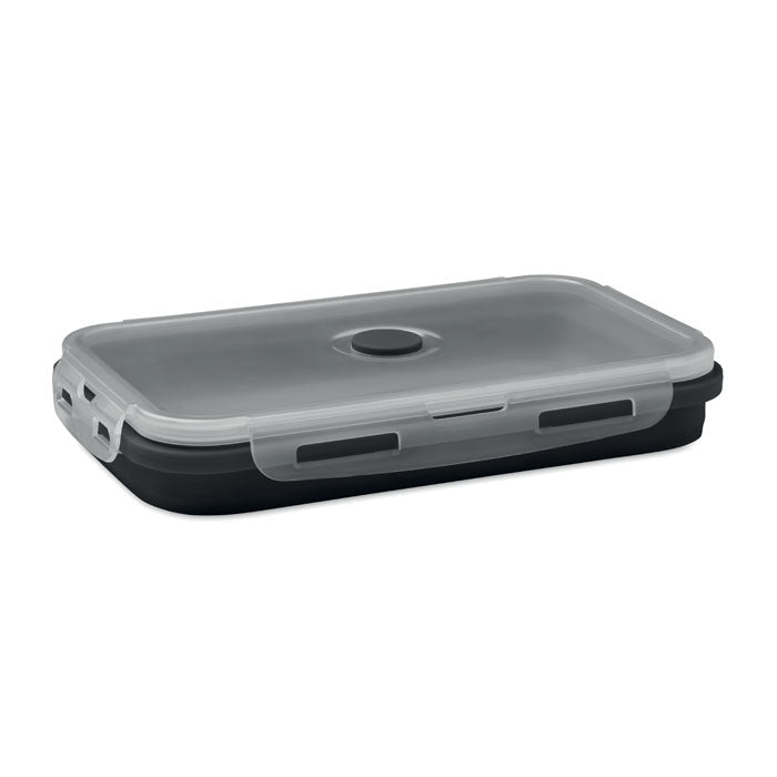 Collapsible Silicone Lunch Box without branding
