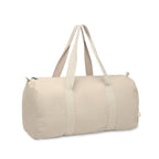 Branded Recycled Cotton Sports Bag in Brown