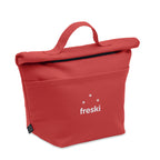 Branded Recycled Cotton Cooler Bag in Red