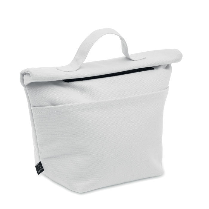 Branded Recycled Cotton Cooler Bag in White