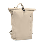 Branded Roll Top Backpack 390gsm in Brown