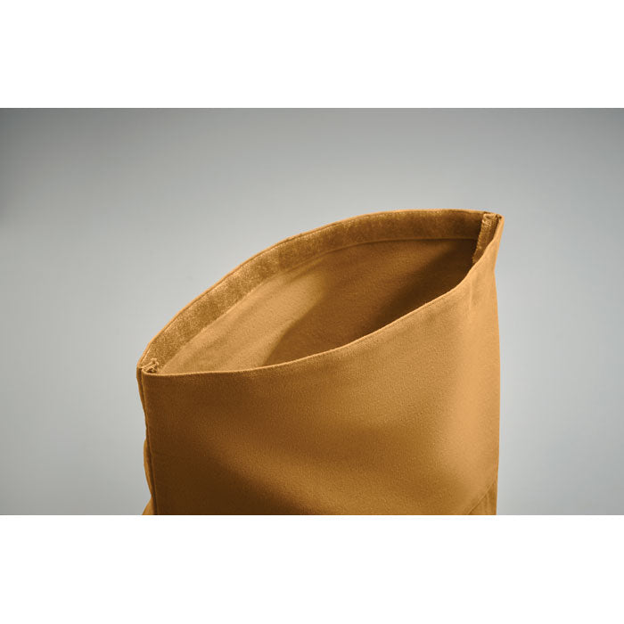 Branded Roll Top Backpack 390gsm in use