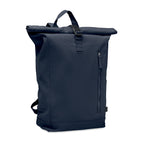 Branded Roll Top Backpack 390gsm in Blue