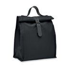 Branded 600D RPET Cooler Bag 24 x 12 x 25cm in Black