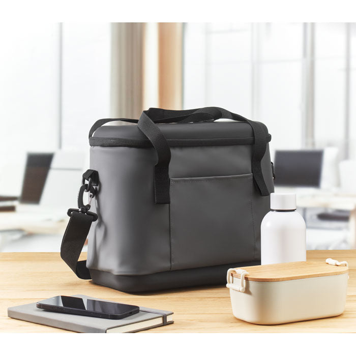 Branded Tarpaulin Cooler Bag 16L in use