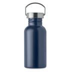 Branded Recycled Steel Bottle with Handle - 500ml without branding