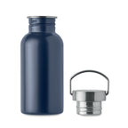 Branded Recycled Steel Bottle with Handle - 500ml without branding