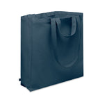 Branded Recycled Cotton Shopping Bag 38 x 12 x 41cm in Blue