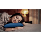Branded 2 in 1 Travel Blanket and Pillow Set in use