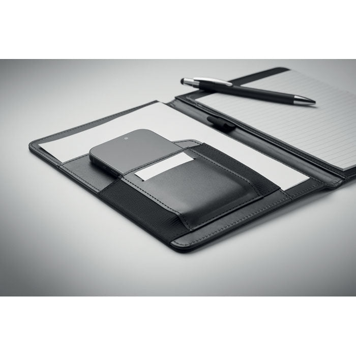 Branded A5 RPET Portfolio with Bamboo Paper Notepad without branding