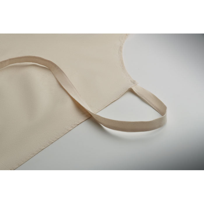Branded Recycled Cotton Apron in Natural 180gsm without branding