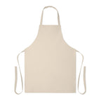 Branded Recycled Cotton Apron in Natural 180gsm without branding