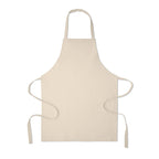 Branded Recycled Cotton Apron in Natural 180gsm