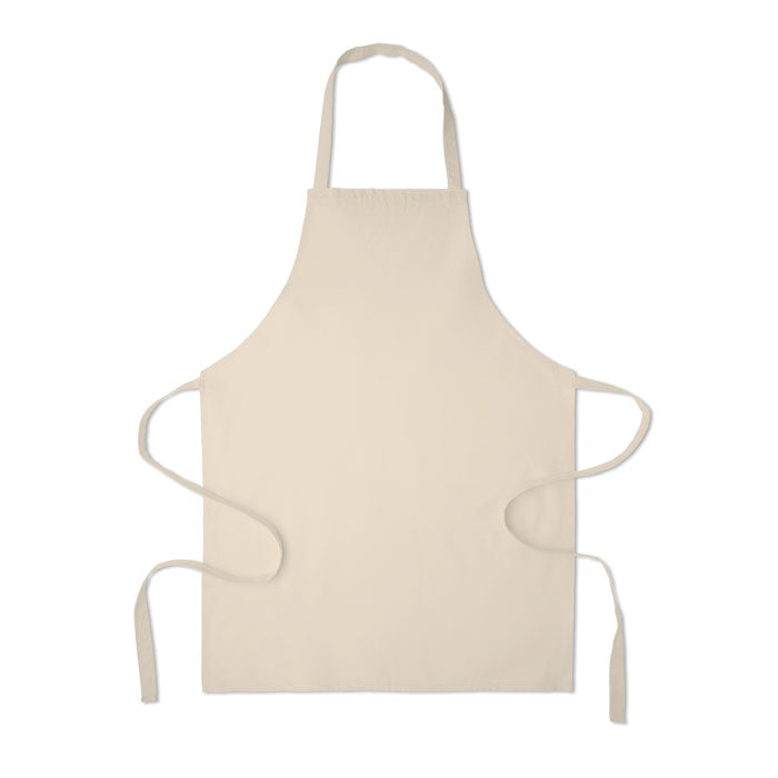 Branded Recycled Cotton Apron in Natural 180gsm