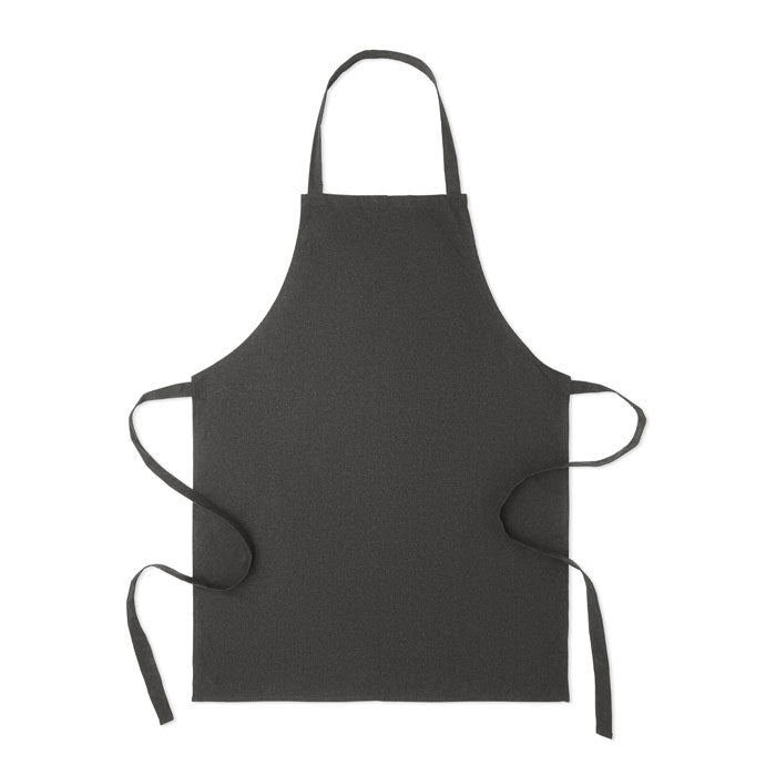 Branded Recycled Cotton Apron 180gsm in Black