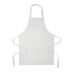 Branded Recycled Cotton Apron 180gsm in White