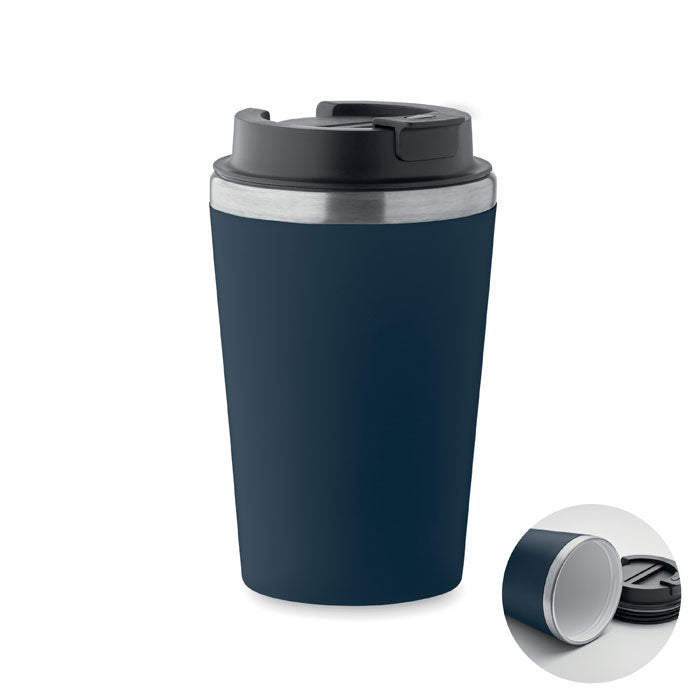 Branded Ceramic-Lined Tumbler - 350ml in Blue