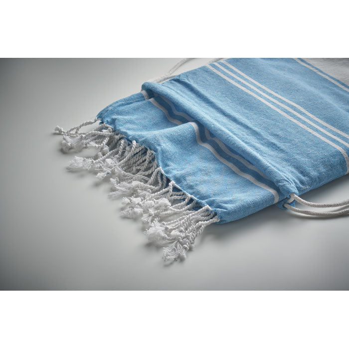 Branded Hammam Towel with Drawstring Bag without branding