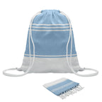 Branded Hammam Towel with Drawstring Bag