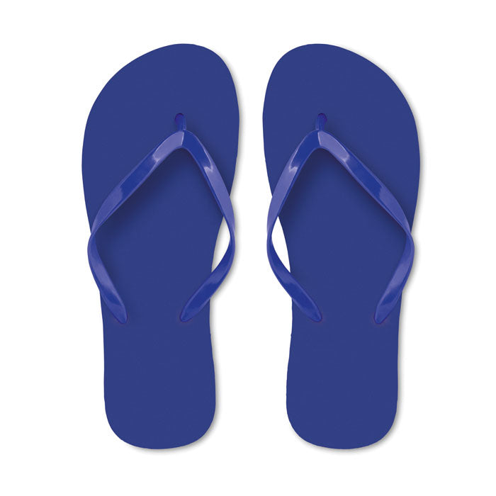 Branded EVA Beach Slippers in Blue