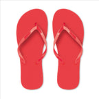 Branded EVA Beach Slippers in Red