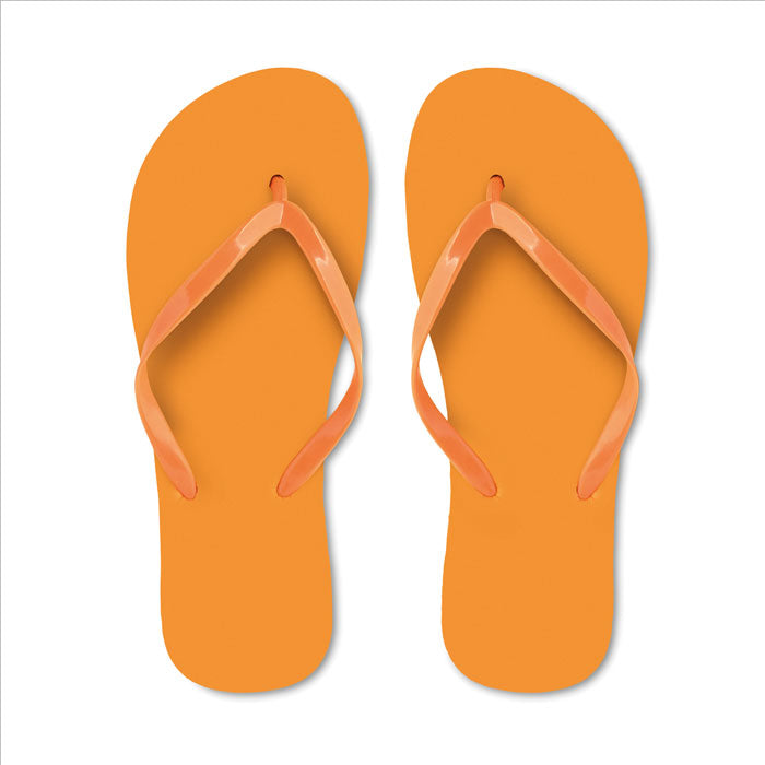 Branded EVA Beach Slippers in Orange