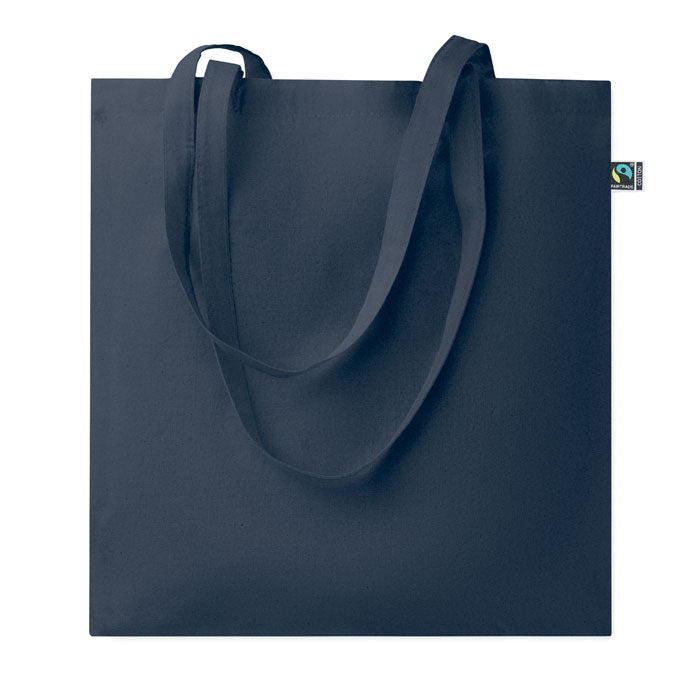 Branded Shopping Bag Fairtrade 180gsm 38 x 42cm in Blue