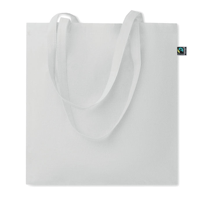 Branded Shopping Bag Fairtrade 180gsm 38 x 42cm in White