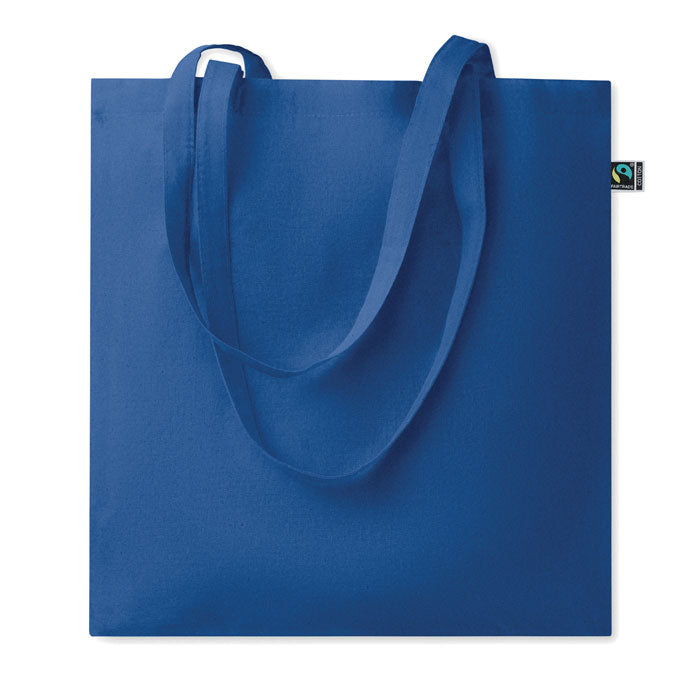 Branded Shopping Bag Fairtrade 180gsm 38 x 42cm in Blue