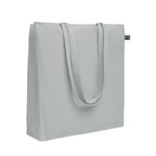 Branded Shopping Bag Fairtrade 180gsm 38 x 12 x 42cm in Grey