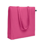 Branded Shopping Bag Fairtrade 180gsm 38 x 12 x 42cm in Pink