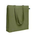 Branded Shopping Bag Fairtrade 180gsm 38 x 12 x 42cm in Green