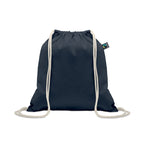 Branded Drawstring Bag Fairtrade 180gsm in Blue