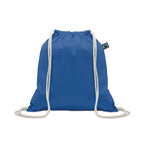 Branded Drawstring Bag Fairtrade 180gsm in Blue