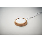 Branded Bamboo Mug Warmer with USB without branding