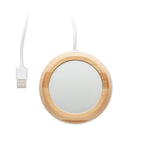 Branded Bamboo Mug Warmer with USB without branding