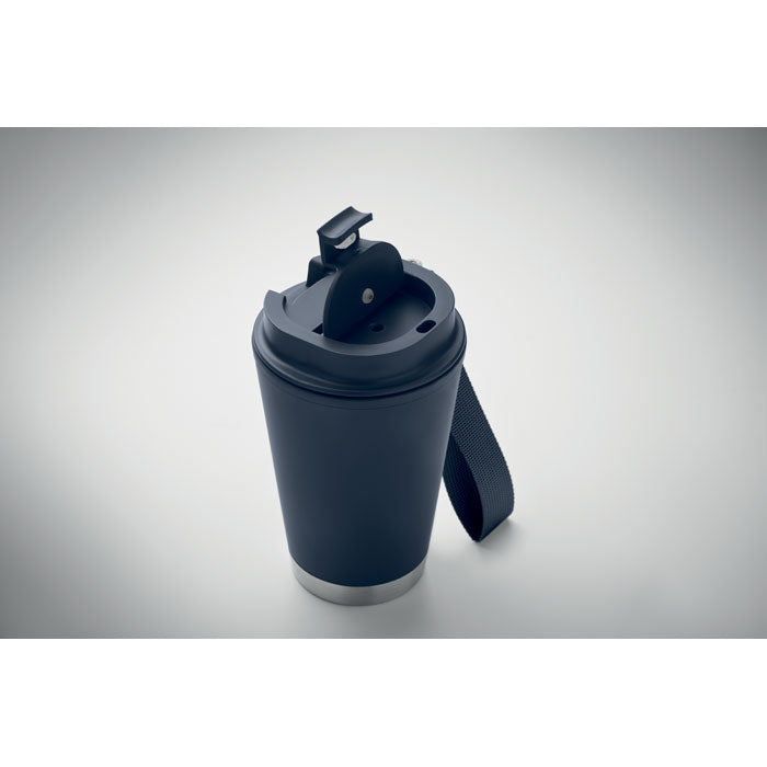 Branded Recycled Tumbler with Wrist Strap - 300ml without branding