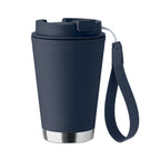 Branded recycled tumbler with wrist strap, 300ml