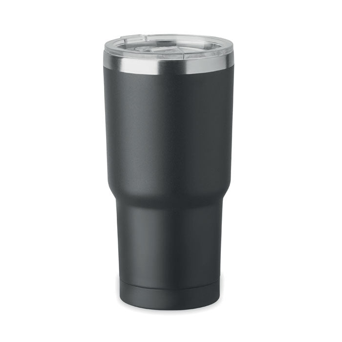 Branded Recycled Steel Tumbler - 500ml in Black