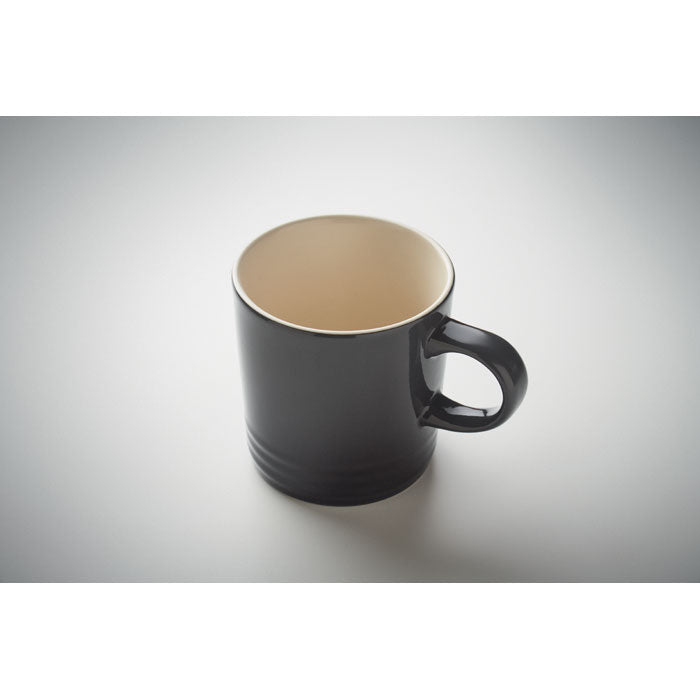 Branded gradient ceramic mug, detail