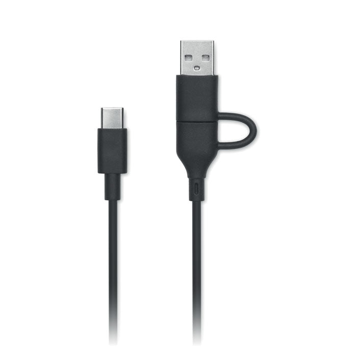 Branded Recycled ABS USB-C Power Bank 5000mAh without branding