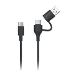 Branded Recycled ABS USB-C Power Bank 5000mAh without branding