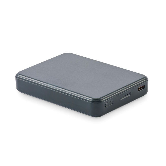 Branded Recycled ABS USB-C Power Bank 5000mAh without branding