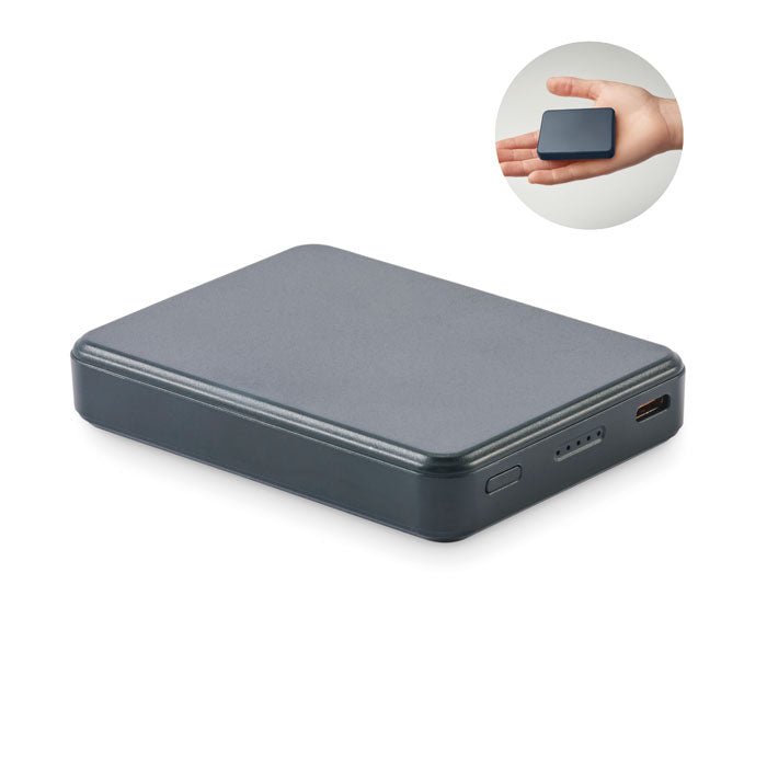 Branded Recycled ABS USB-C Power Bank 5000mAh
