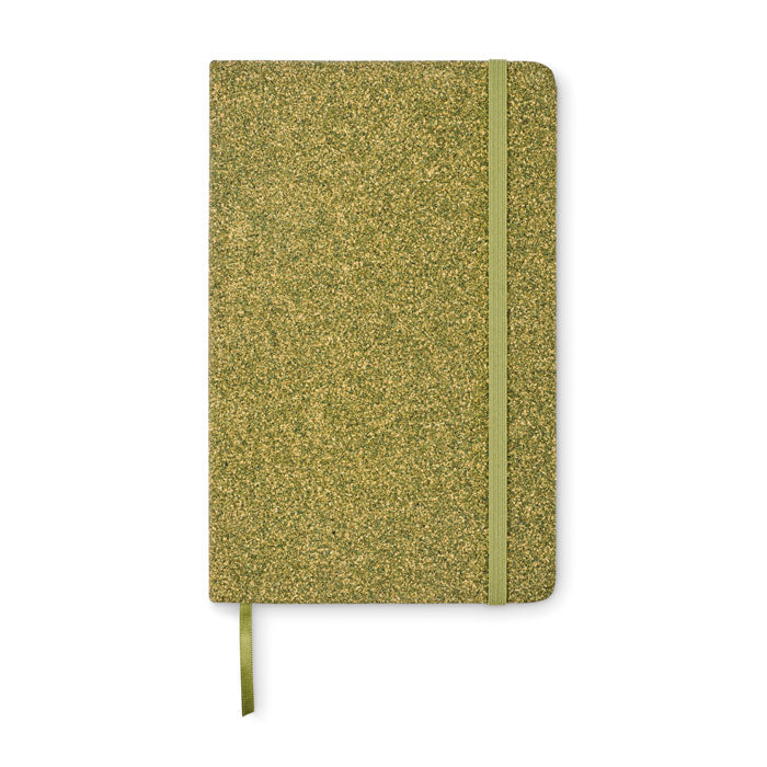 Branded A5 Tea Ground and Cork Notebook without branding