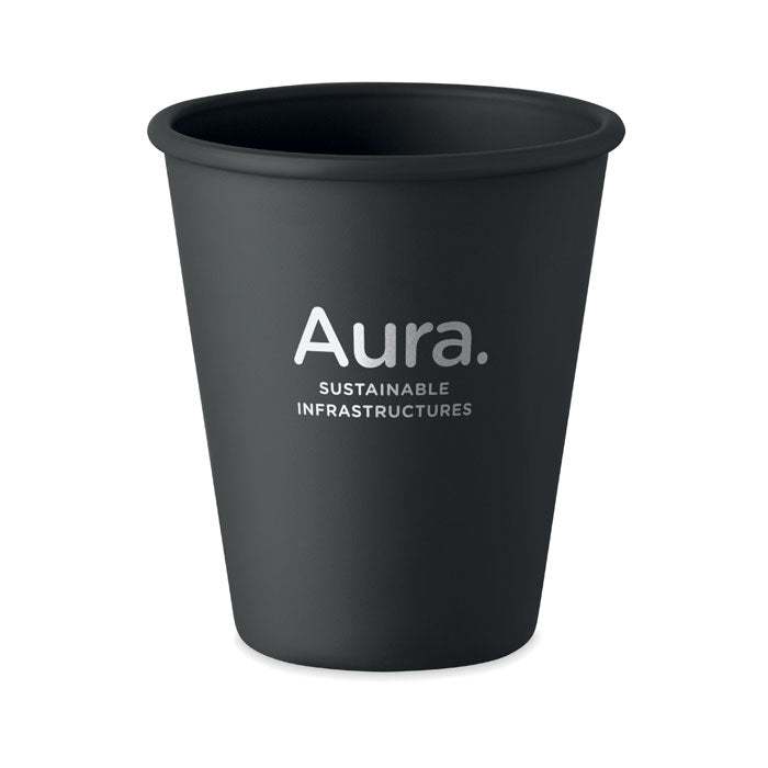 Branded Reusable PLA Cup in Black
