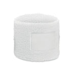 Branded Polycotton Wristband in White