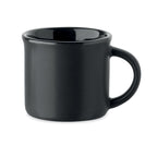 Branded Ceramic Espresso Cup in Black