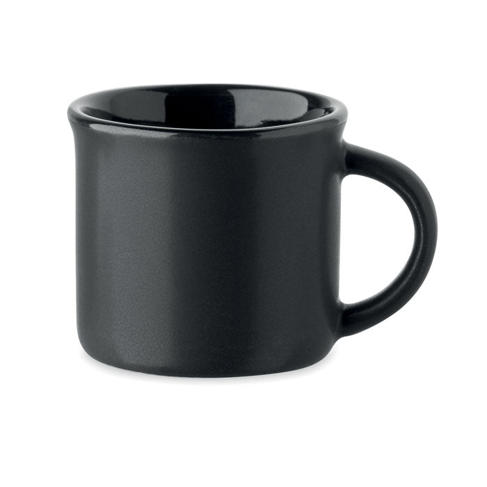 Branded Ceramic Espresso Cup in Black